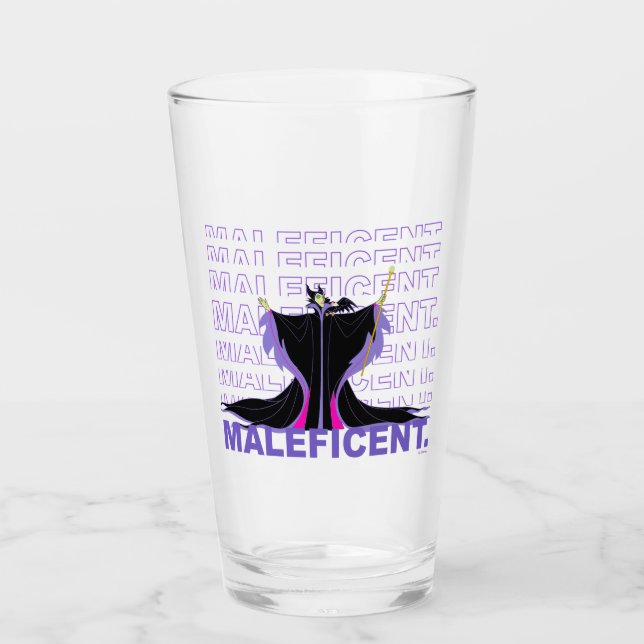 Maleficent | In Purple Text Glass (Front)