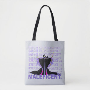 Maleficent In Purple Text Tote Bag