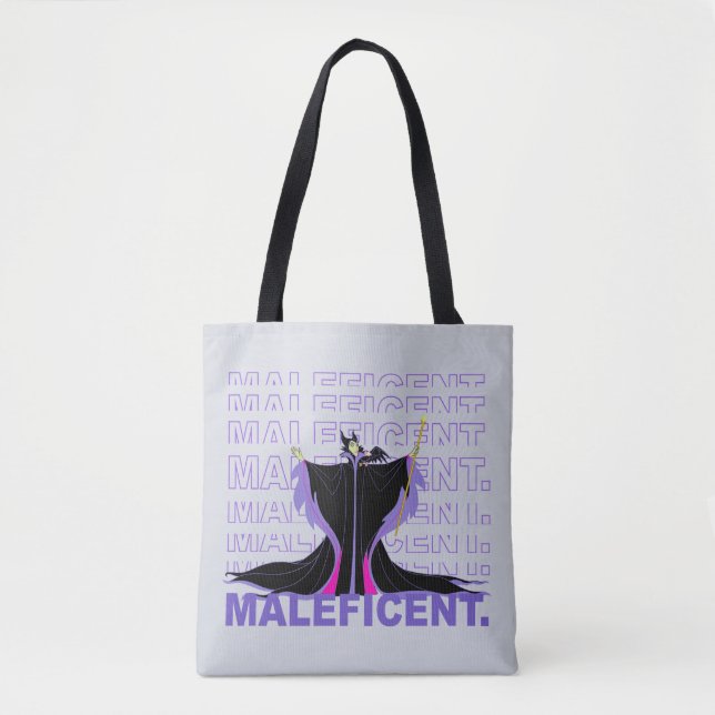 Maleficent | In Purple Text Tote Bag (Front)