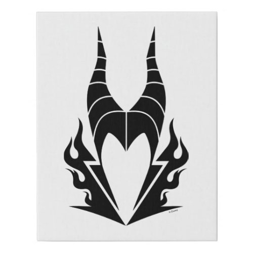 Maleficent Logo Faux Canvas Print