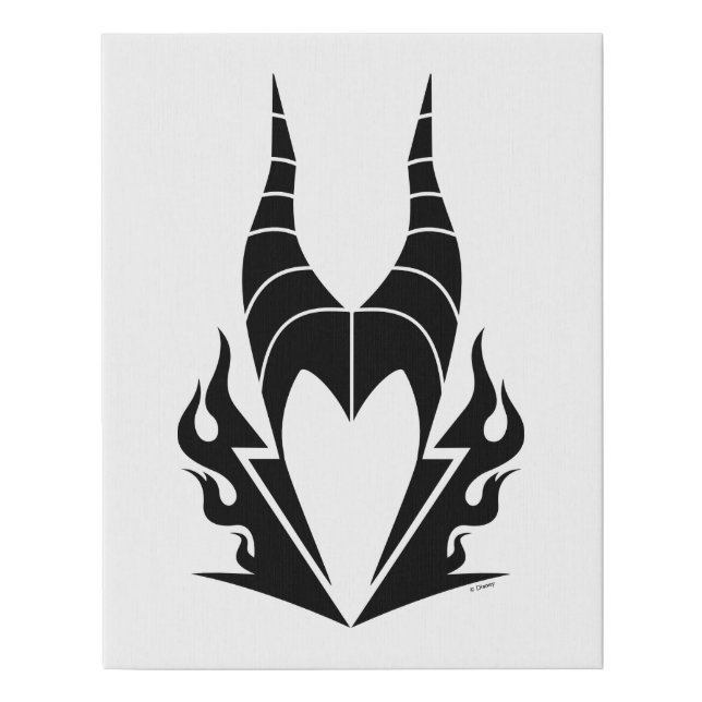 Maleficent Logo Faux Canvas Print (Front)