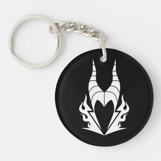 Maleficent Logo Keychain (Front)