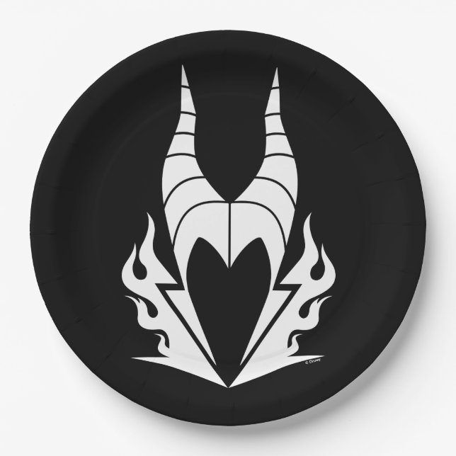 Maleficent Logo Paper Plates (Front)