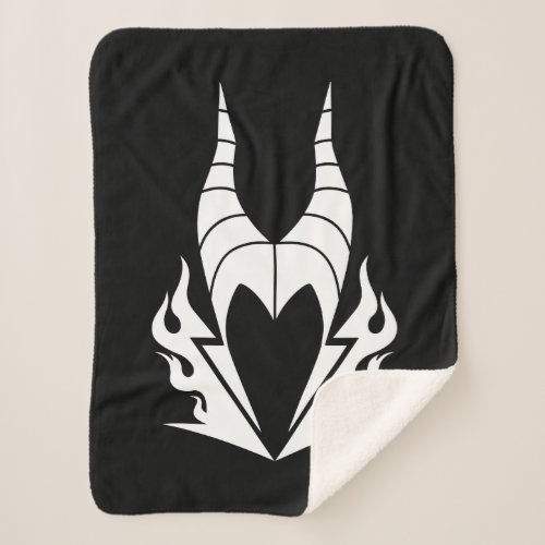 Maleficent Logo Sherpa Blanket