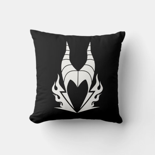 Maleficent Logo Throw Pillow