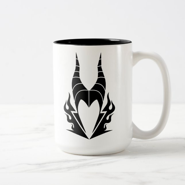 Maleficent Logo Two-Tone Coffee Mug (Right)