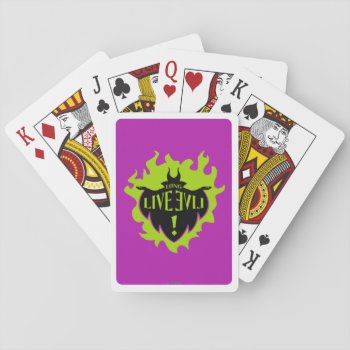 Maleficent - Long Live Evil Playing Cards by descendants at Zazzle