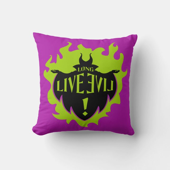 Maleficent - Long Live Evil Throw Pillow (Front)