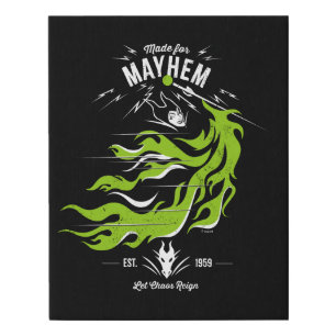 Maleficent   Made for Mayhem   Let Chaos Reign Faux Canvas Print