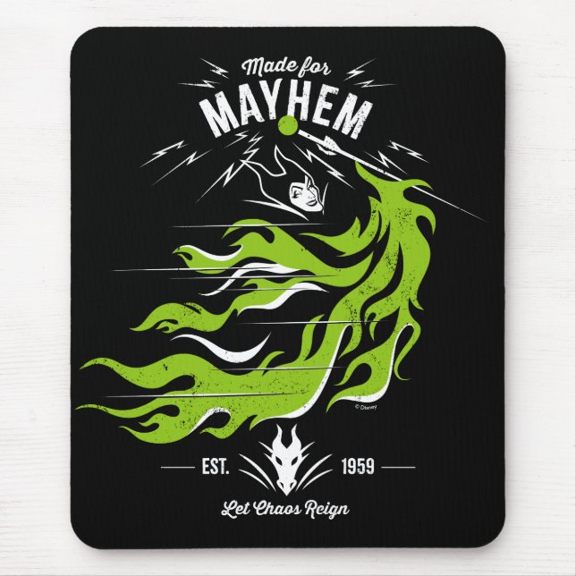 Maleficent | Made for Mayhem | Let Chaos Reign Mouse Pad (Front)