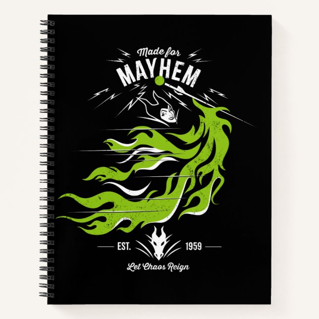 Maleficent | Made for Mayhem | Let Chaos Reign Notebook (Front)
