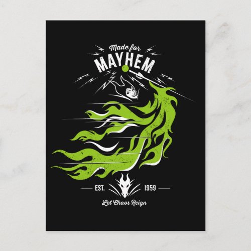 Maleficent  Made for Mayhem  Let Chaos Reign Postcard