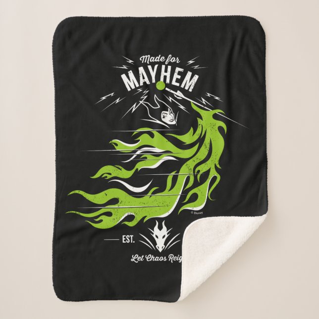Maleficent | Made for Mayhem | Let Chaos Reign Sherpa Blanket (Front)