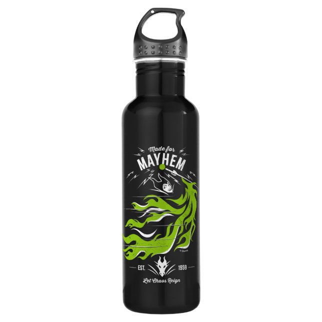 Maleficent | Made for Mayhem | Let Chaos Reign Stainless Steel Water Bottle (Front)