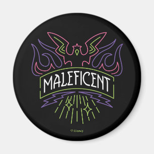 Maleficent Neon Badge Logo Magnet