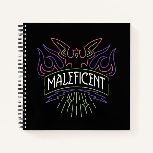 Maleficent | Neon Badge Logo Notebook (Front)