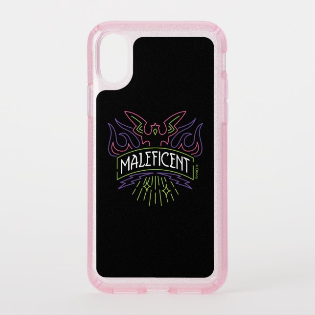 Maleficent | Neon Badge Logo Speck iPhone XS Case (Front)