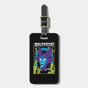 Maleficent Neon Design Luggage Tag