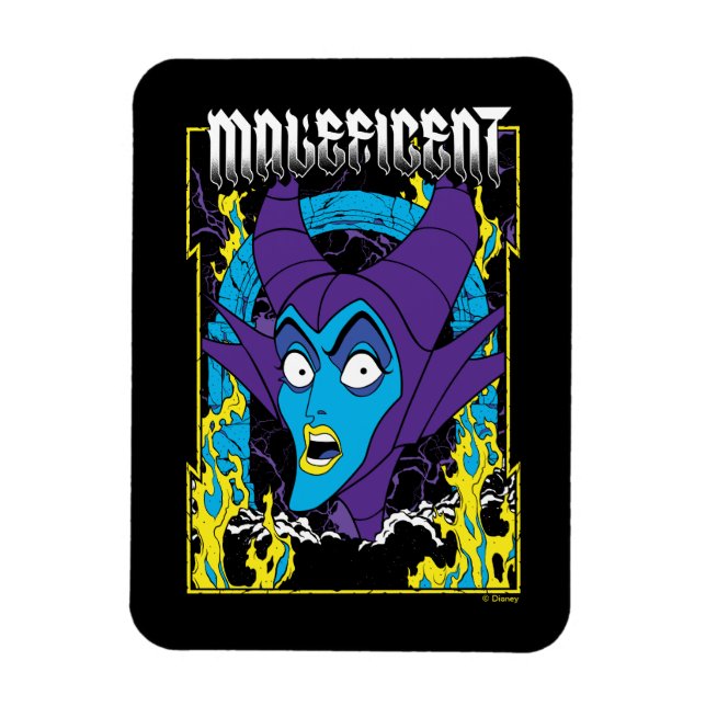 Maleficent | Neon Design Magnet (Vertical)