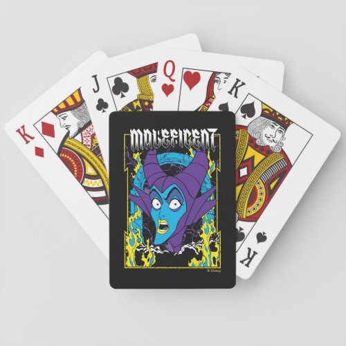 Maleficent  Neon Design Playing Cards