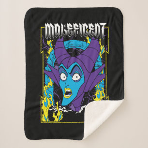 Maleficent   Neon Design Sherpa Blanket
