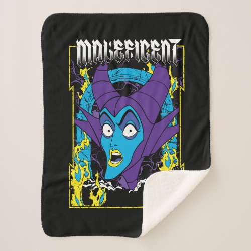 Maleficent  Neon Design Sherpa Blanket