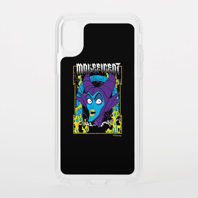 Maleficent | Neon Design Speck iPhone XS Case (Front)