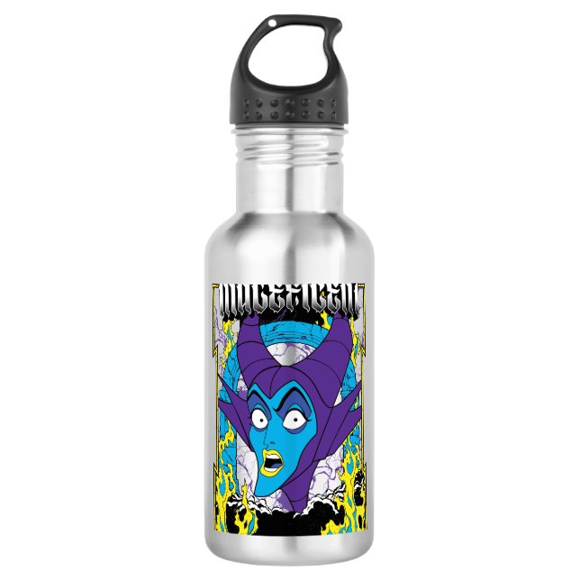 Maleficent | Neon Design Stainless Steel Water Bottle (Front)