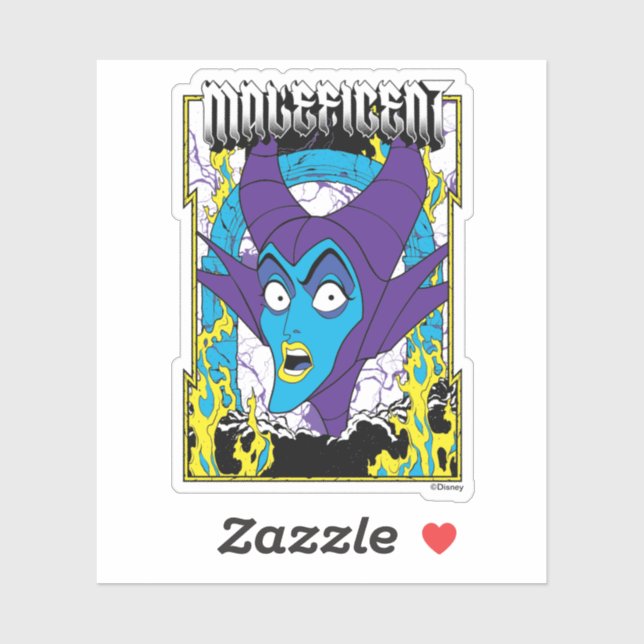 Maleficent | Neon Design Sticker (Sheet)