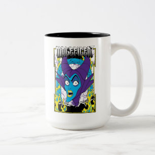 Maleficent Neon Design Two-Tone Coffee Mug