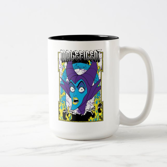 Maleficent | Neon Design Two-Tone Coffee Mug (Right)