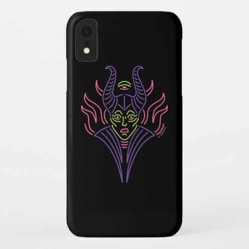 Maleficent  Neon Face iPhone XR Case