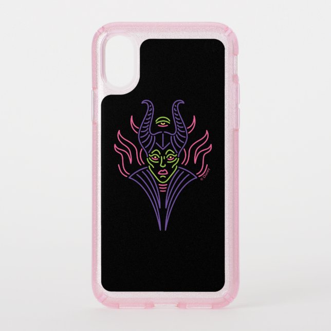Maleficent | Neon Face Speck iPhone XS Case (Front)