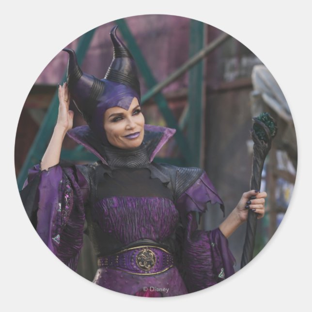 Maleficent Photo 1 2 Classic Round Sticker (Front)