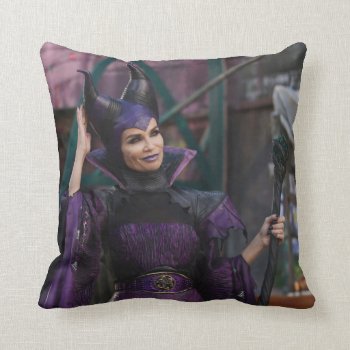 Maleficent Photo 1 2 Throw Pillow by descendants at Zazzle
