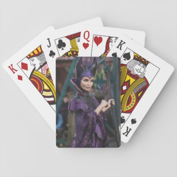 Maleficent Photo 1 Playing Cards by descendants at Zazzle