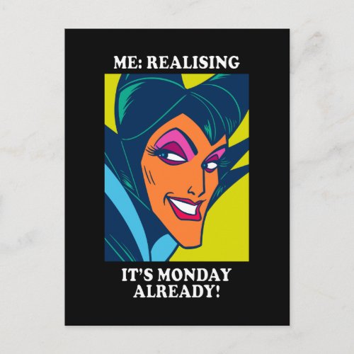 Maleficent  Realising Its Monday Already Postcard