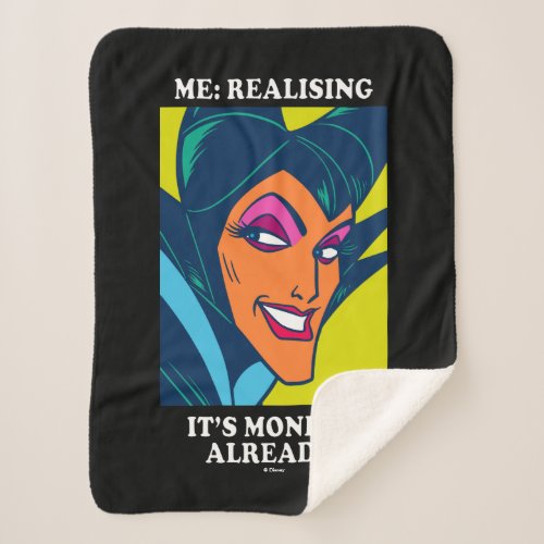 Maleficent  Realising Its Monday Already Sherpa Blanket