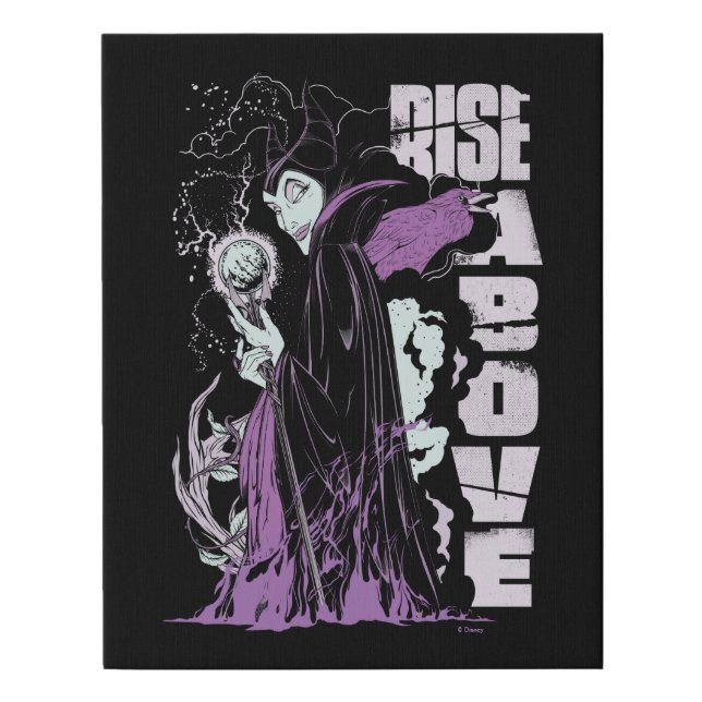 Maleficent | Rise Above Faux Canvas Print (Front)