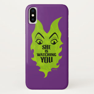 Maleficent - She is Watching You iPhone X Case