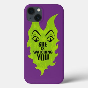 Maleficent - She Is Watching You Iphone 13 Case by descendants at Zazzle