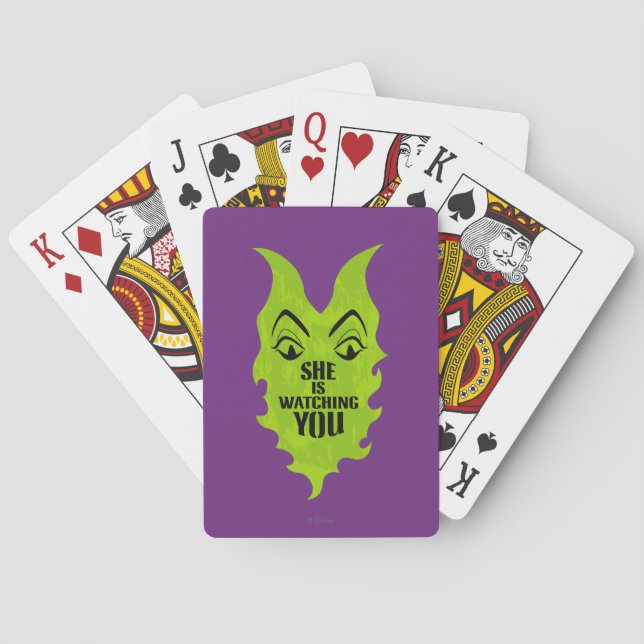 Maleficent - She is Watching You Playing Cards (Back)