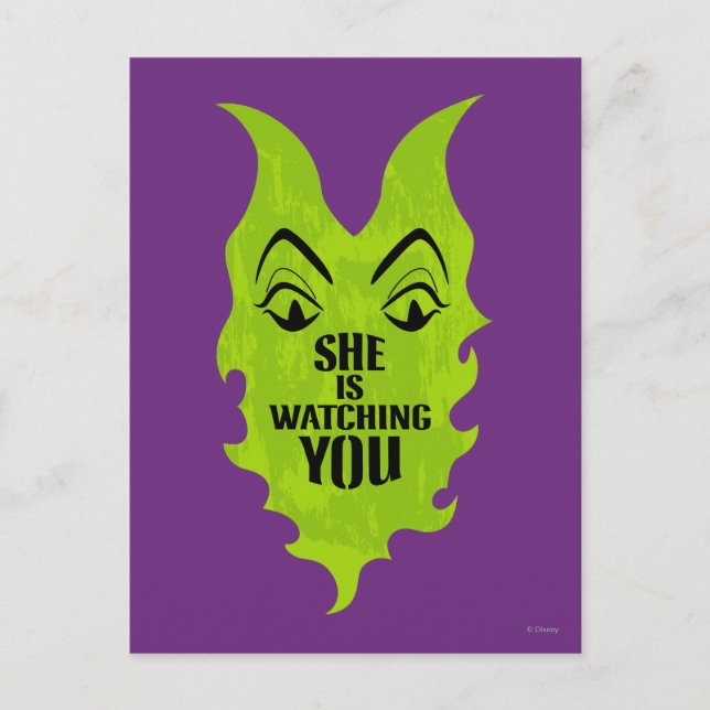 Maleficent - She is Watching You Postcard (Front)