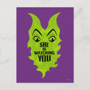 Maleficent - She is Watching You Postcard