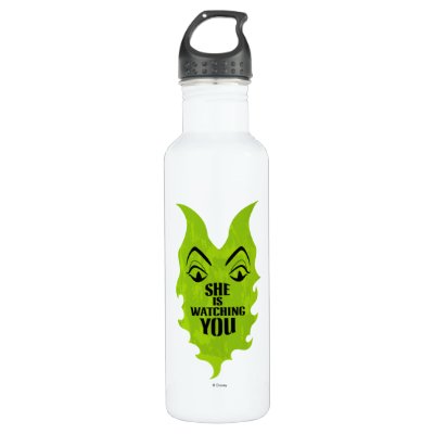Maleficent - She is Watching You Water Bottle
