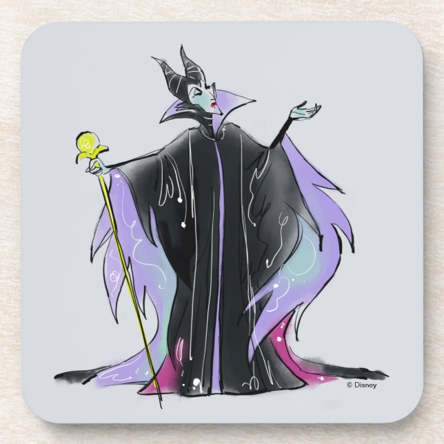 Maleficent | Strikes a Pose Beverage Coaster (Front)