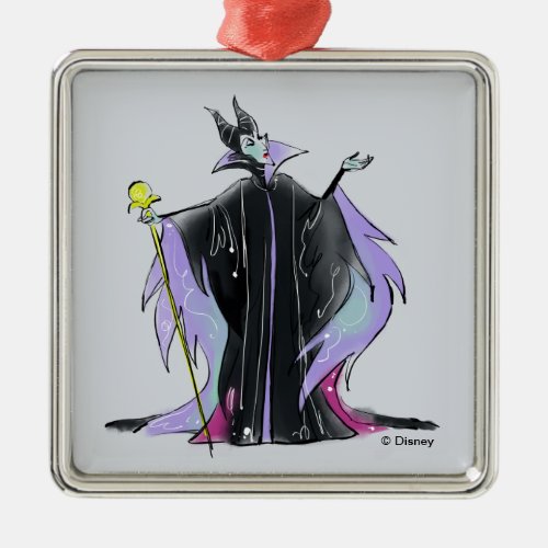 Maleficent  Strikes a Pose Metal Ornament