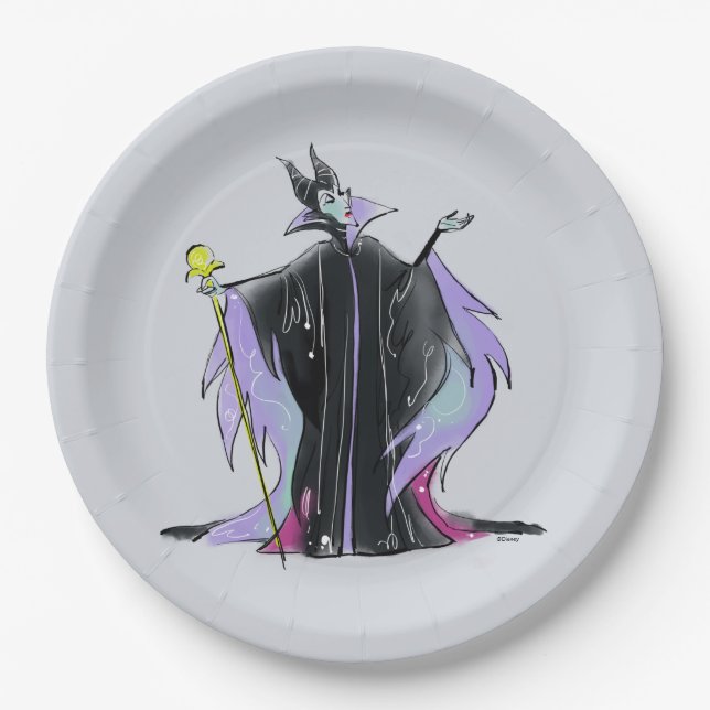 Maleficent | Strikes a Pose Paper Plates (Front)