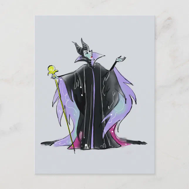 Maleficent Strikes A Pose Postcard Zazzle