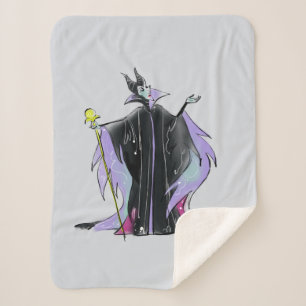 Maleficent Strikes a Pose Sherpa Blanket